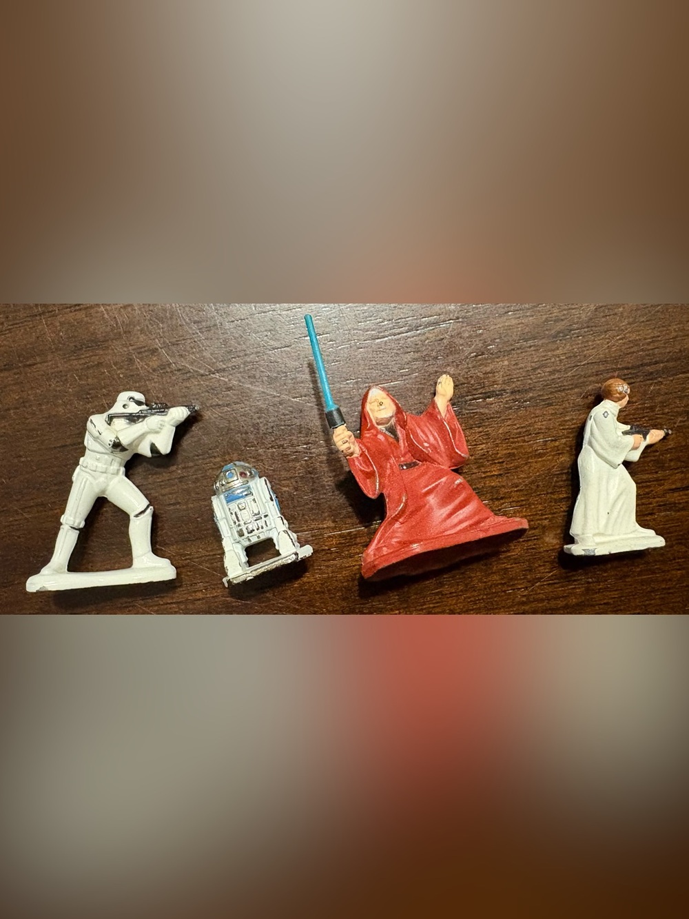 Vintage 1982 star wars micro figures metal